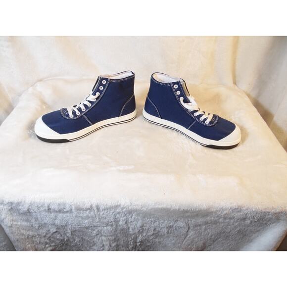 Avenger Work Boots Mens 7 Blue Slip Resistant Steel Toe High Top NWOT - Picture 1 of 9